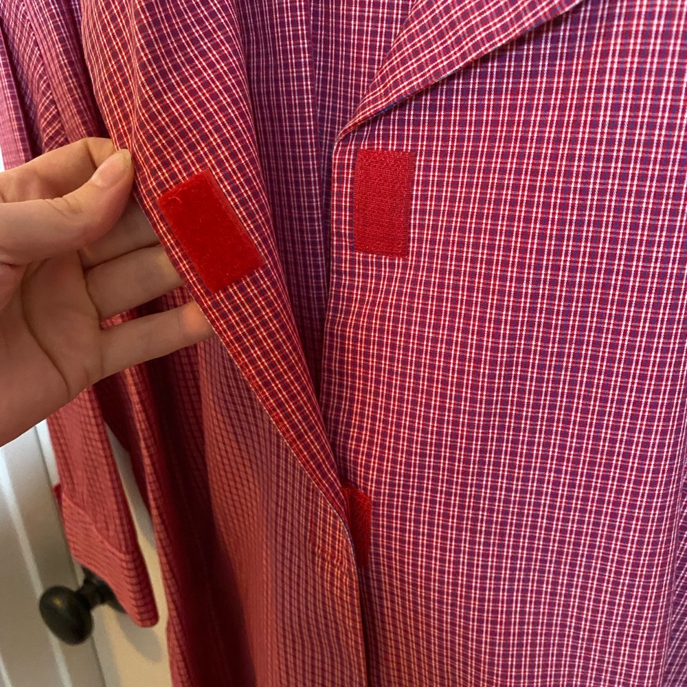 Plaid Collared Blouse - Picture 7 of 8